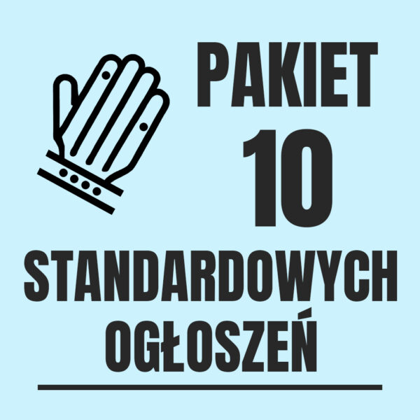 10 ogłoszeń (standardowe, 30 dni)